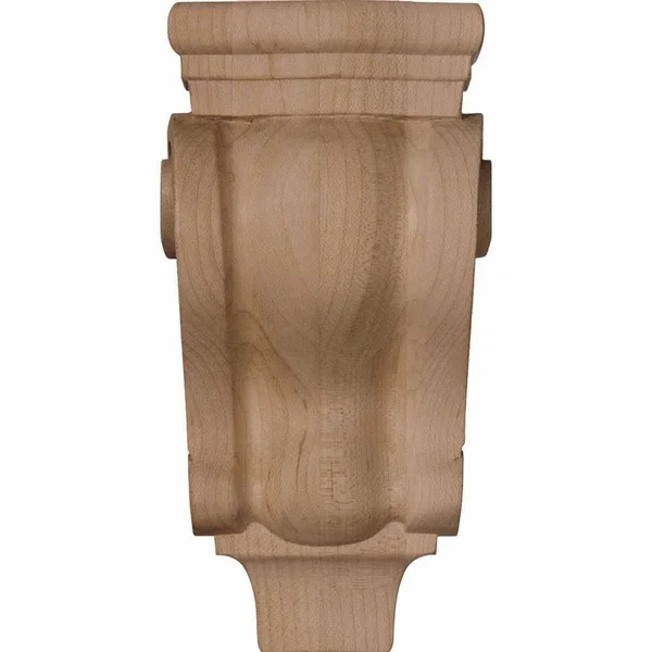 Ekena Millwork CORW05X02X16PTGM 5 1/8x22W x 2 3/8x22D x 15 1/2x22H Medium Traditional Pilaster Wood Corbel, Mahogany