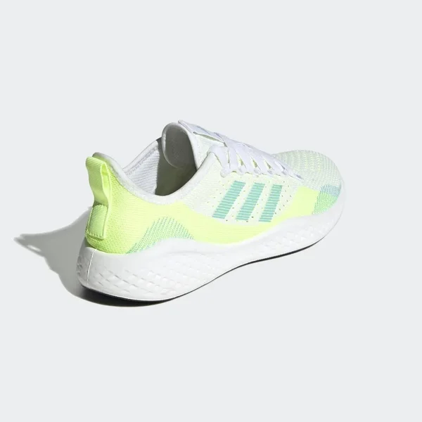 Adidas Women's Fluidflow 2.0 Running Shoes in White/White Size 5.5 - Knit
