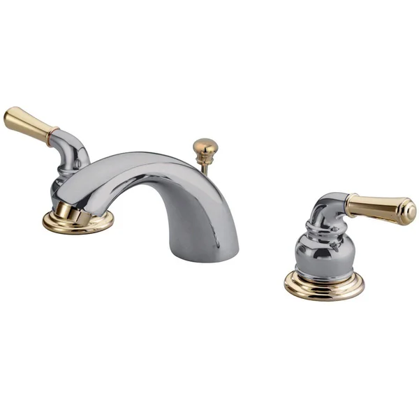 Kingston Brass KB952 Magellan 4x22-8x22 Mini Widespread Lavatory Faucet - Polished Brass