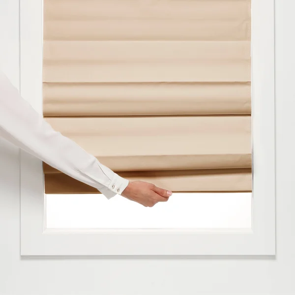 Taylor & Olive Halfway Khaki Insulating Cordless Roman Shade - 40 - 49 Inches - 43 x 72