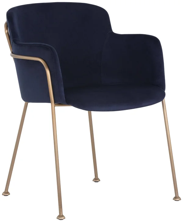 Odesa Dining Armchair Abbington Navy Sunpan