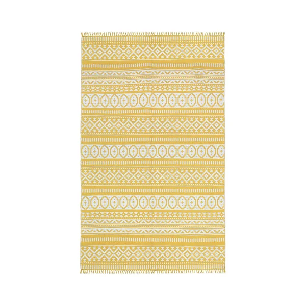 Complex Yellow Geo 9 ft. x 12 ft. Area Rug