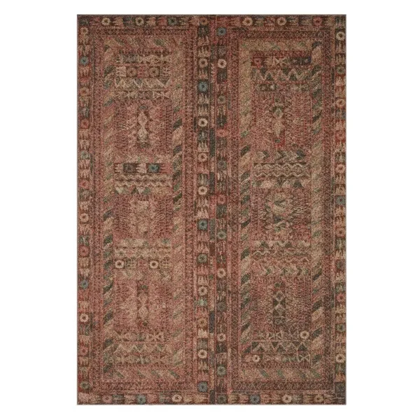 Loloi Chalos CHA-07 Charcoal Fiesta Rug - 5 ft 5 in x 7 ft 6 in