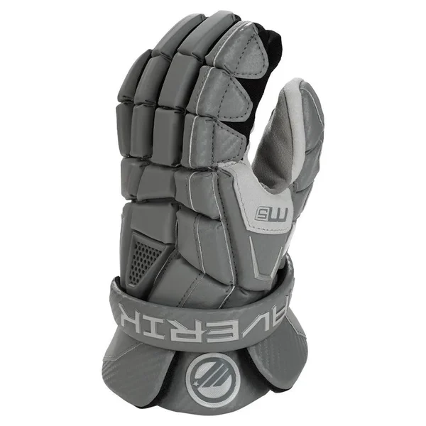 Maverik M5 Glove Lacrosse Gloves - Grey, Size: Small