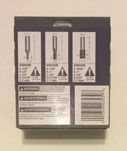 Bosch 3-Piece Carbide Tipped Downshear Plywood Set Shank RBS024SXW