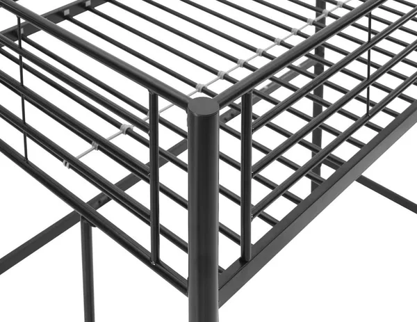 Walker Edison Black Twin Study Loft Bunk Bed, LWTOLBL