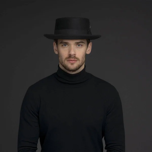 Bailey of Hollywood Jett Pork Pie Hat Black 6 3/4
