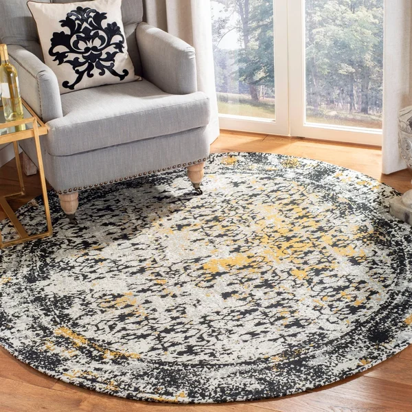 Safavieh CLV223B Classic Vintage Black, Olive Area Rug - 8& x 10&