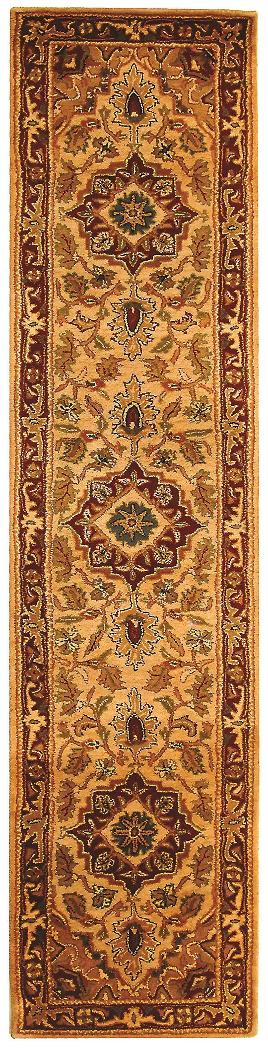 Safavieh Classic CL763A 2&3x22 x 10&0x22 Runner Light Gold, Red Area Rug