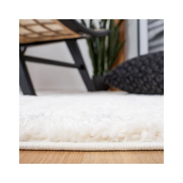 Safavieh Moroccan Tassel Shag Rug Collection MTS690A - Ivory - Grey - 4' x 6'