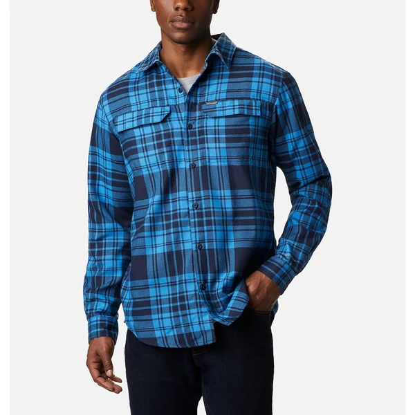 Columbia Men's Silver Ridge 2.0 Flannel Shirt Size - 2x - BluePlaid