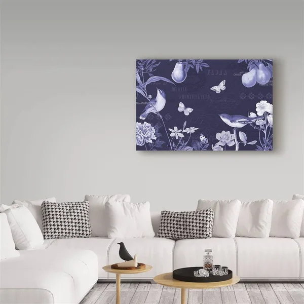 Trademark Fine Art 'Botanical Blue IV' Canvas Art by Katie Pertiet, Size: 22 x 32