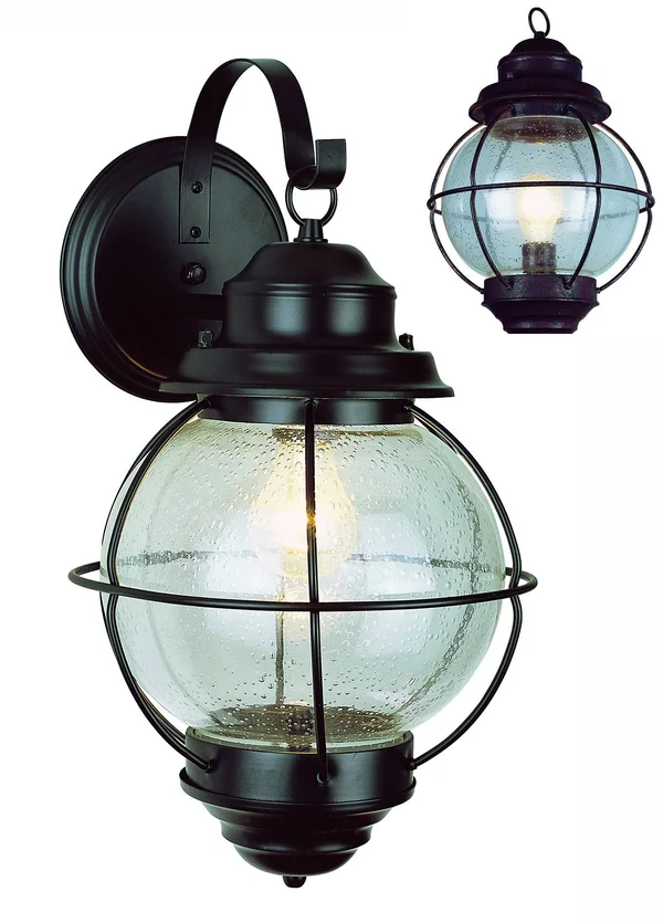 Trans Globe Lighting 69904 RBZ 1-Light Coach Lantern - Rustic Bronze