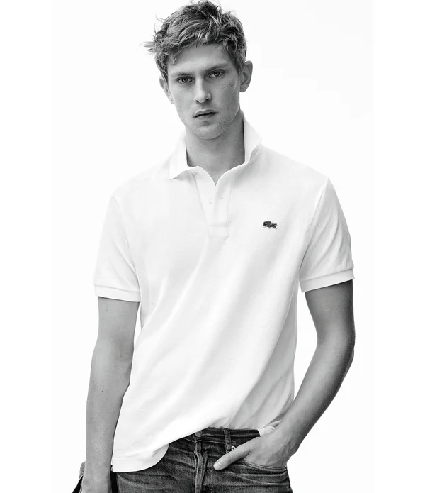 Lacoste Classic Pique Short-Sleeve Polo Shirt, Mens, M, Barbados