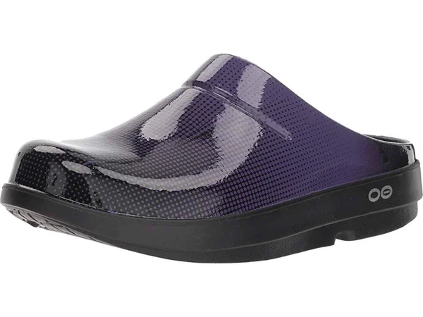 OOFOS OOcloog Luxe Pixel (Purple Pixel) Women's Clog/Mule Shoes