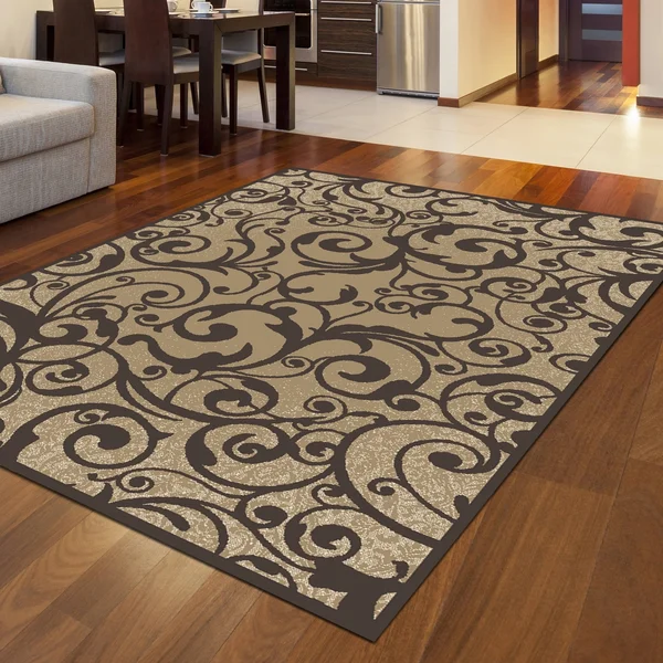 Admire Home Living Plaza Area Rug - 2&2 inch x 7&7 inch, Gray