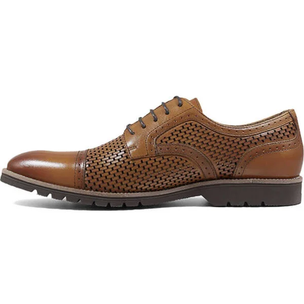 Stacy Adams Ellery Cap Toe Oxford Men's Shoes Tan : 12 D