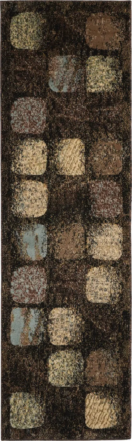 Nourison Modesto MDS01 Area Rug, Charcoal, 5&3x22 Round