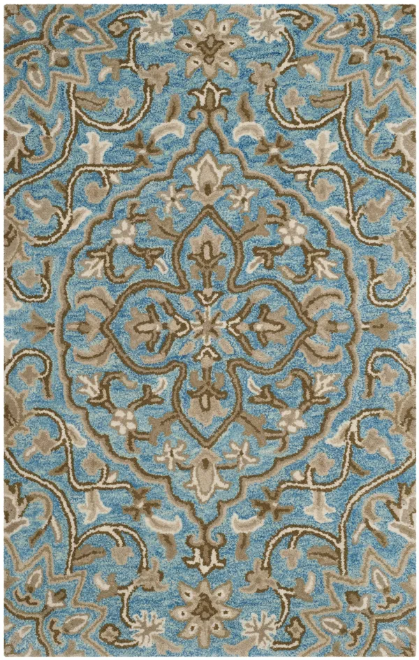 Safavieh Bella Blue & Taupe 2&-6x22 x 4& Rug