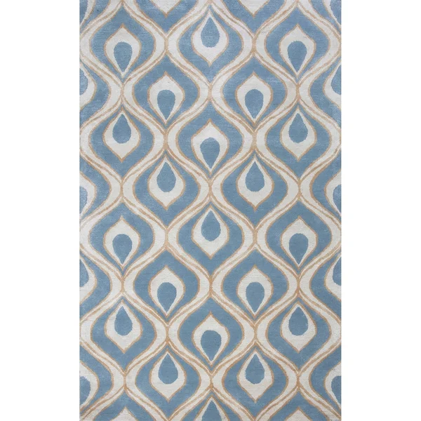 Kas Bob Mackie Home 1020 Beige Eye of The Peacock Area Rug 5' x 8'