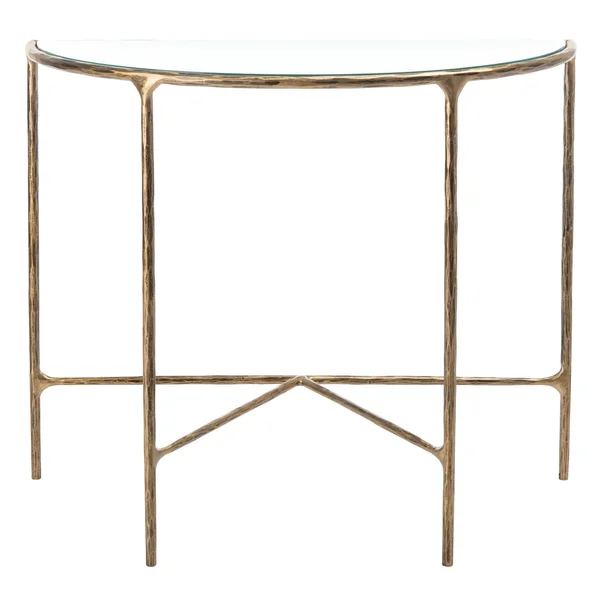 Safavieh Jessa Forged Metal Console Table Brass - 36x22 x 18x22 x 30x22