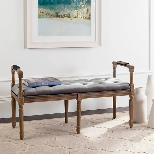 Safavieh Raiden Velvet Rustic Oak Bench