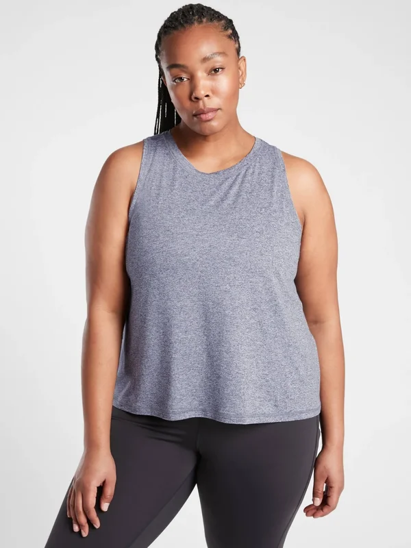 Athleta Women's Uptempo Tank Bright White/ Medieval Violet Size S