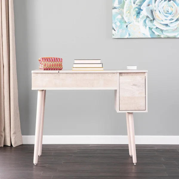 Holly & Martin Harzen Storage Vanity with Mirror, Gray