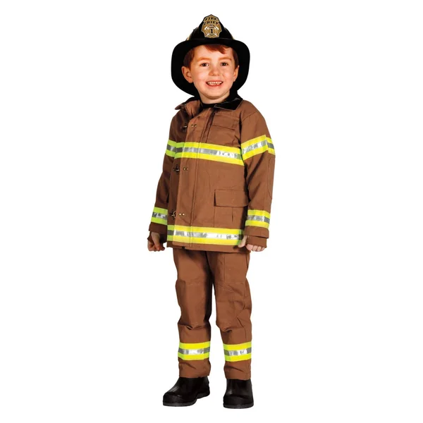 Aeromax Toys Fire Fighter Cotton Suit - Brown, L