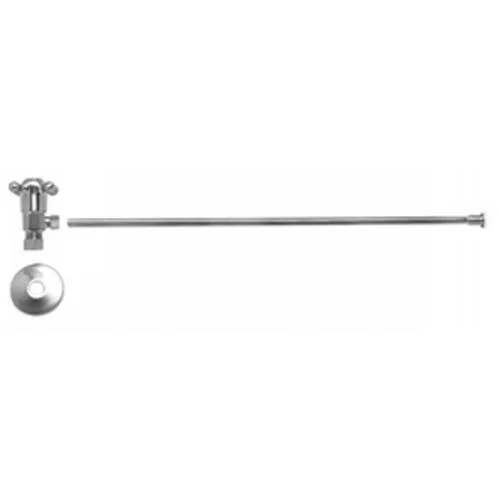 Mountain Plumbing MT4820X-NL/BRN Cross Handle Toilet Angle Supply Kit - Brushed Nickel