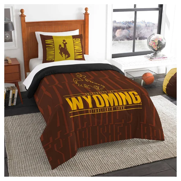 Wyoming Cowboys Modern Take Twin Comforter Set