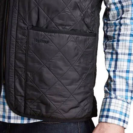 Barbour Polarquilt Waistcoat Zip-In Liner Vest - Men's Black - XXL
