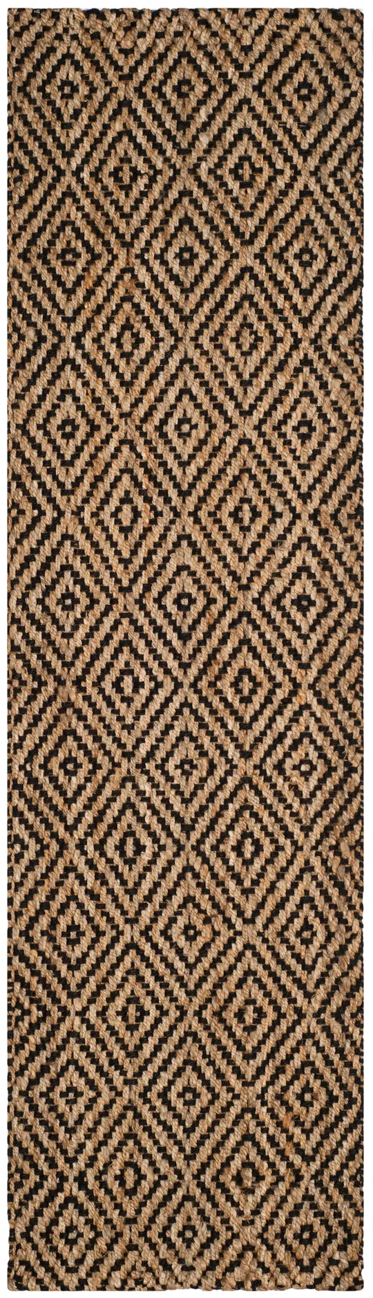 Safavieh Natural Fiber NF181C Natural - Black Rug 2&3x22 x 12& Runner