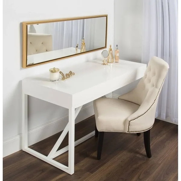 Kate and Laurel Evans Framed Wall Panel Mirror - 16x48, Silver