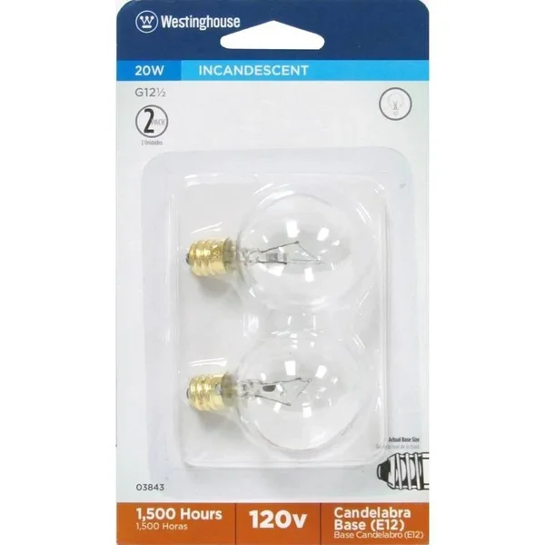 Westinghouse 0384300 10 Watt G12 1/2 Incandescent Light Bulb