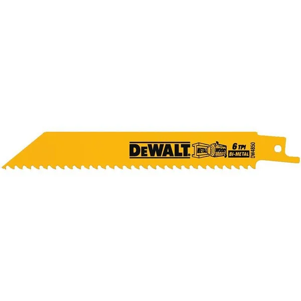 DeWalt DW4850 Reciprocating Saw Blade Wood Cutting 6- 6 TPI - 5 Pak