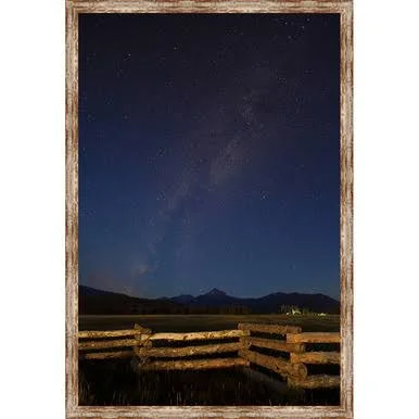 Stars in The Rockies Framed Canvas - Black Forest Decor
