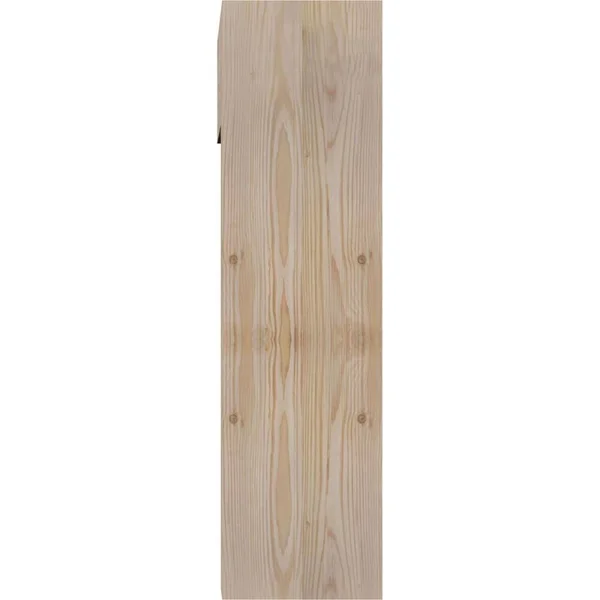 Ekena Millwork 1462975 7 1/2x22W x 24x22D x 28x22H Imperial Block Smooth Bracket w/ Offset Brace, Douglas Fir