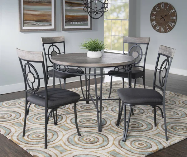 Linon Trio Area Rug - Cream, Aqua, Size: 8 x 10 ft.