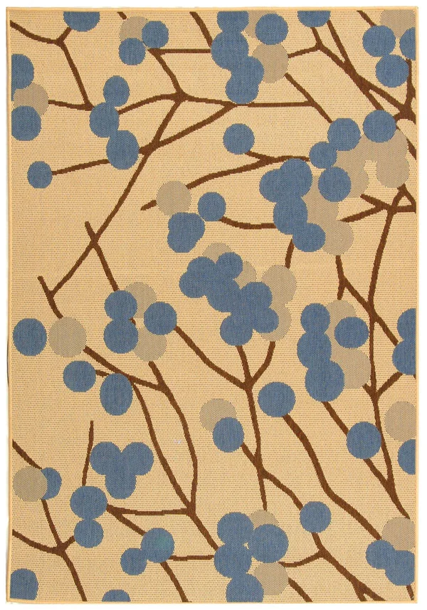 Safavieh Courtyard CY4037B 2&0x22 x 3&7x22 Natural Brown - Blue Area Rug