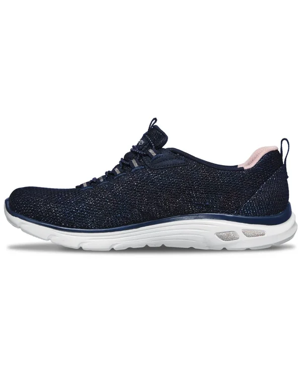 Women's Skechers Relaxed Fit Empire D&Lux Charming Grace Sneaker - Adult, Size: 5.5, Navy/Rose Gold