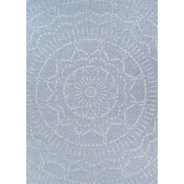 Woodland Flower Petal Indoor/Outdoor Area Rug - 6&4x22 x 9&6x22 - Beige-Ivory