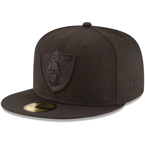 Oakland Raiders Black on Black 59FIFTY Fitted - New Era