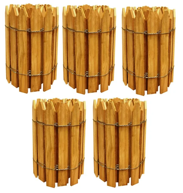 Cedar Wooden Garden Picket Fence 8 ft x 16 in (5 Pack) RC28C-5C - Greenes Fence