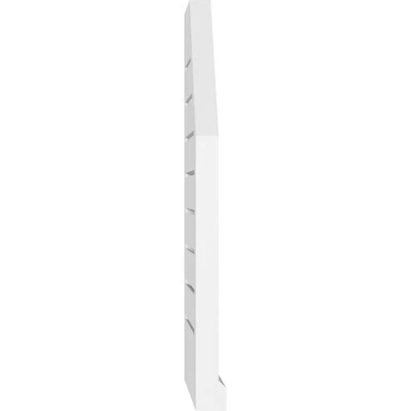 Ekena Millwork GVPOL30X3403SF 30x22W x 34x22H Octagonal Surface Mount PVC Gable Vent: Functional - w/ 2x22W x 2x22P Brickmould Si