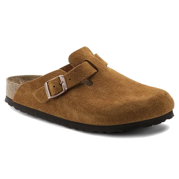 Birkenstock Boston Soft Footbed (37 Mink Suede)