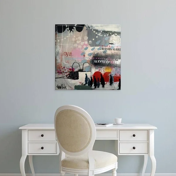 Easy Art Prints Sean Punk's 'Travel' Premium Canvas Art - 30 x 30 - Classic Black Frame