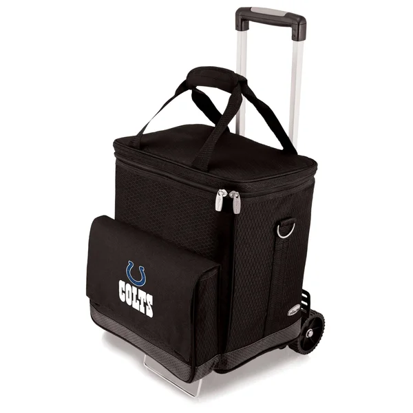 Picnic Time Black Indianapolis Colts cellar with Trolley