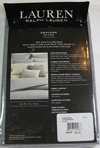 Lauren Ralph Lauren Graydon Melange Pillowcase - Set of 2 - Indigo