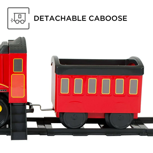 Rollplay Steam Train 6 Volt Children's Battery Ride-On Toy - Red